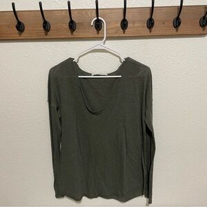 We The Free Forest Green Long Sleeve Top